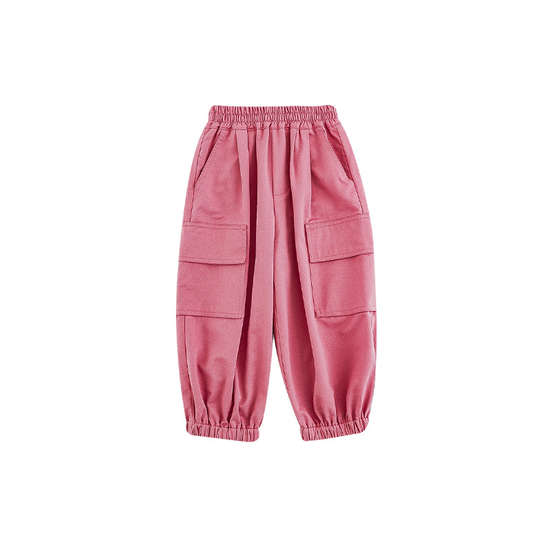 Girls' Pink Cargo Pants
