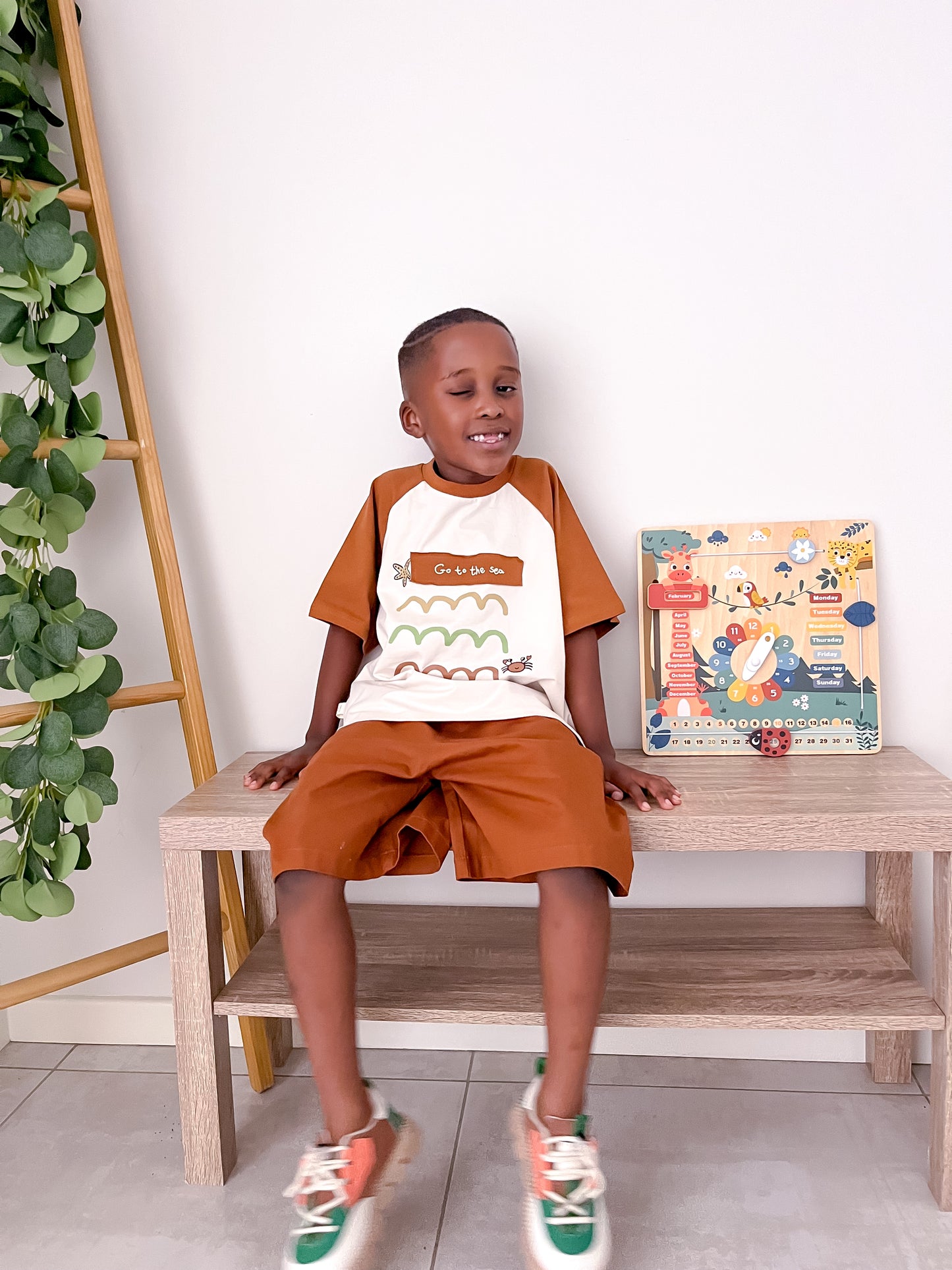 Brown Boys' Casual Shorts