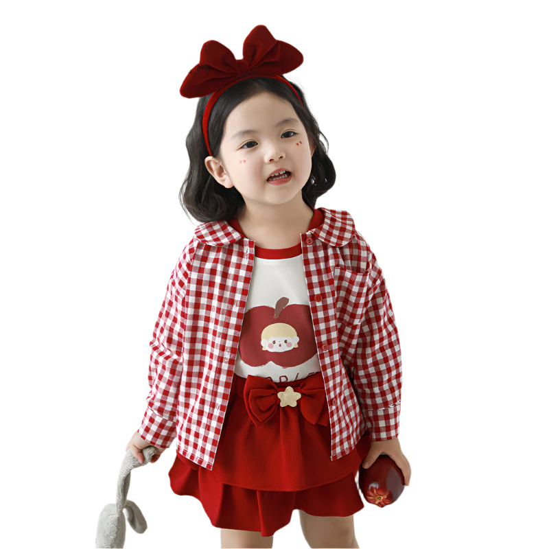 Red & White Gingham Shirt (long sleeve)