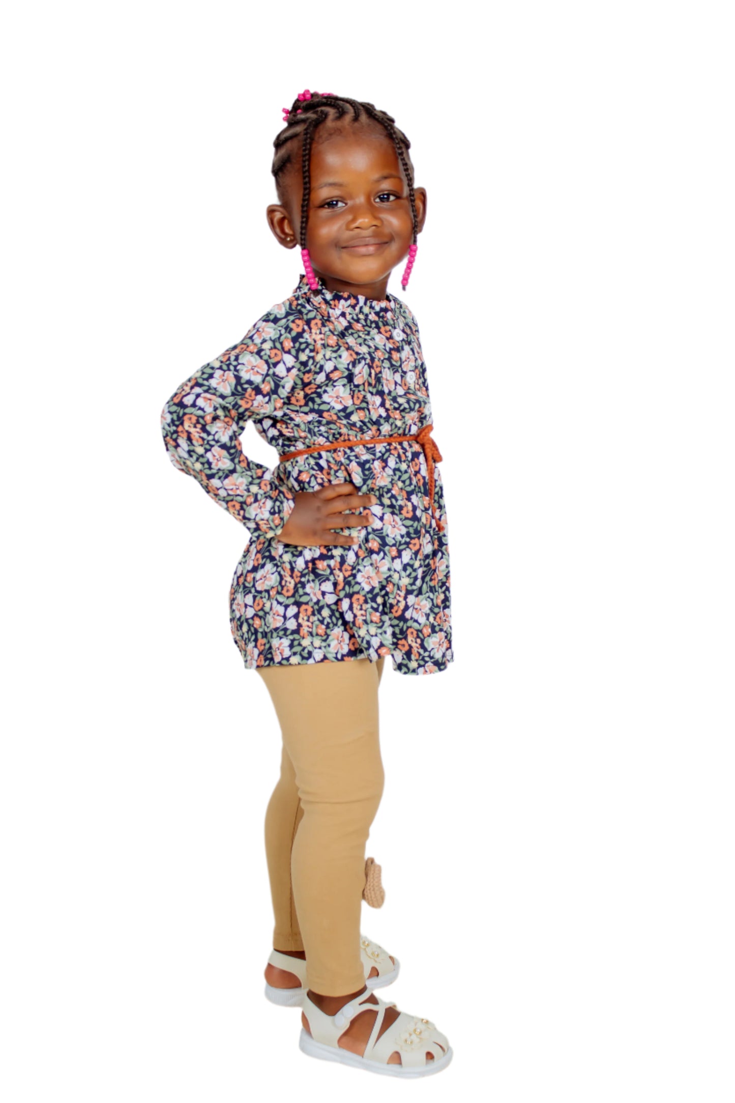 Girls' Floral Sandals