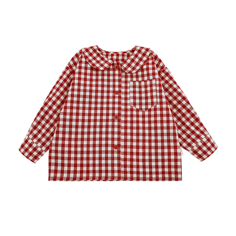 Red & White Gingham Shirt (long sleeve)