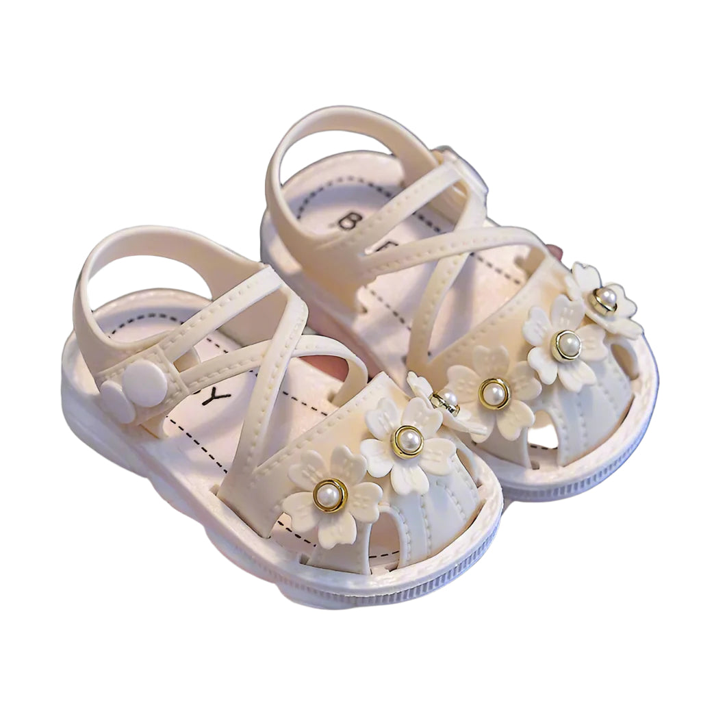 Girls' Floral Sandals