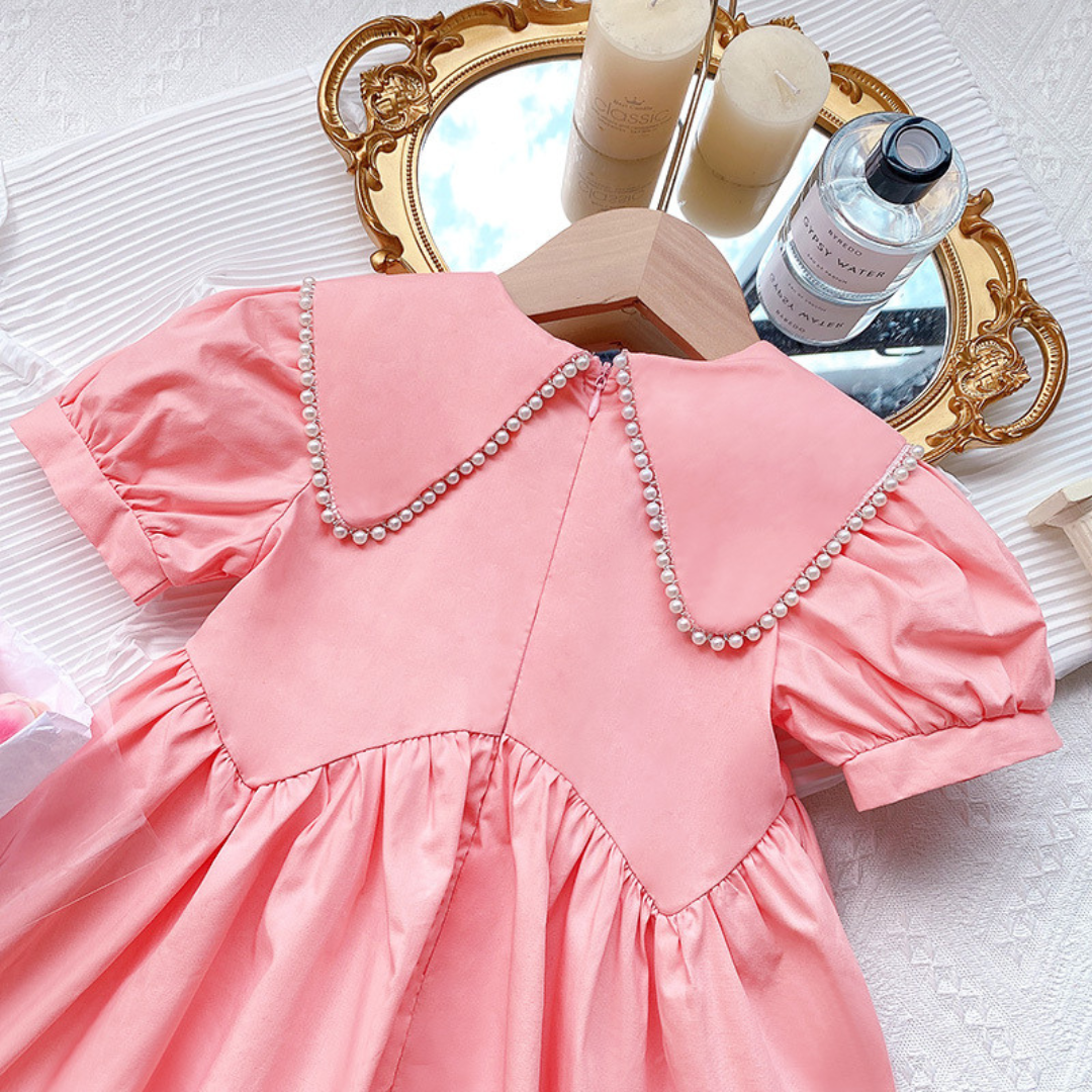 Girls' Vintage-inspired Pink Dress