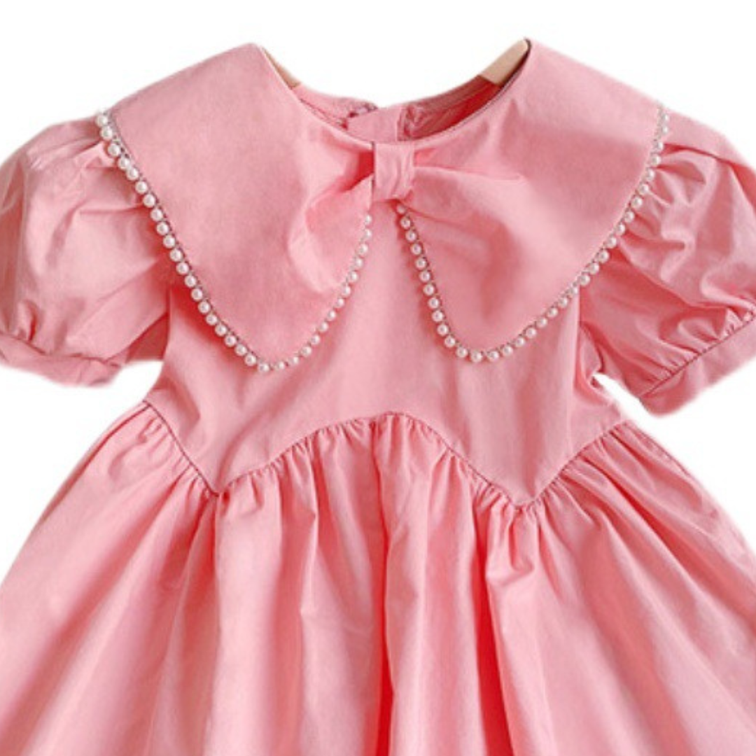 Girls' Vintage-inspired Pink Dress