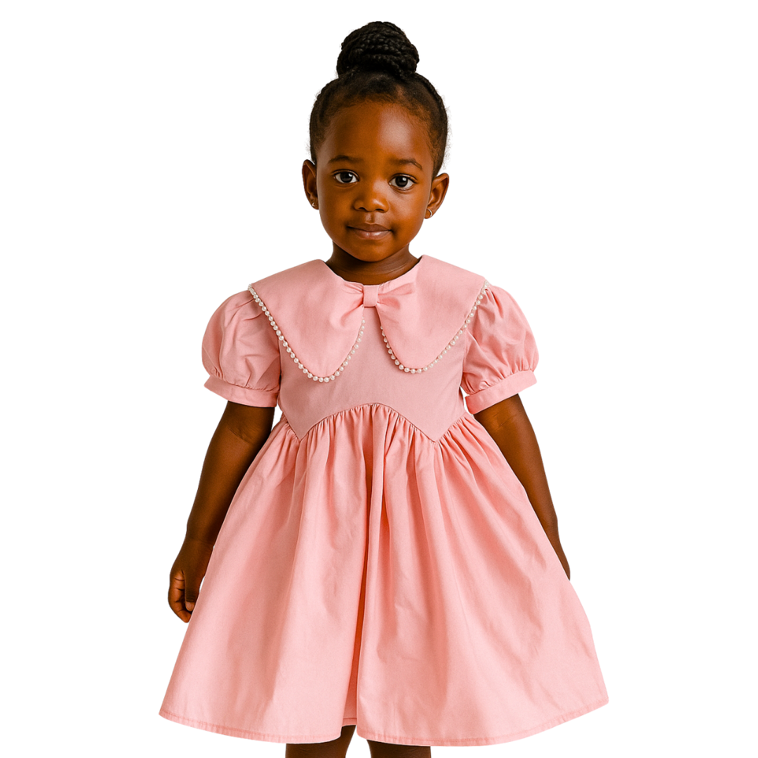 Girls' Vintage-inspired Pink Dress