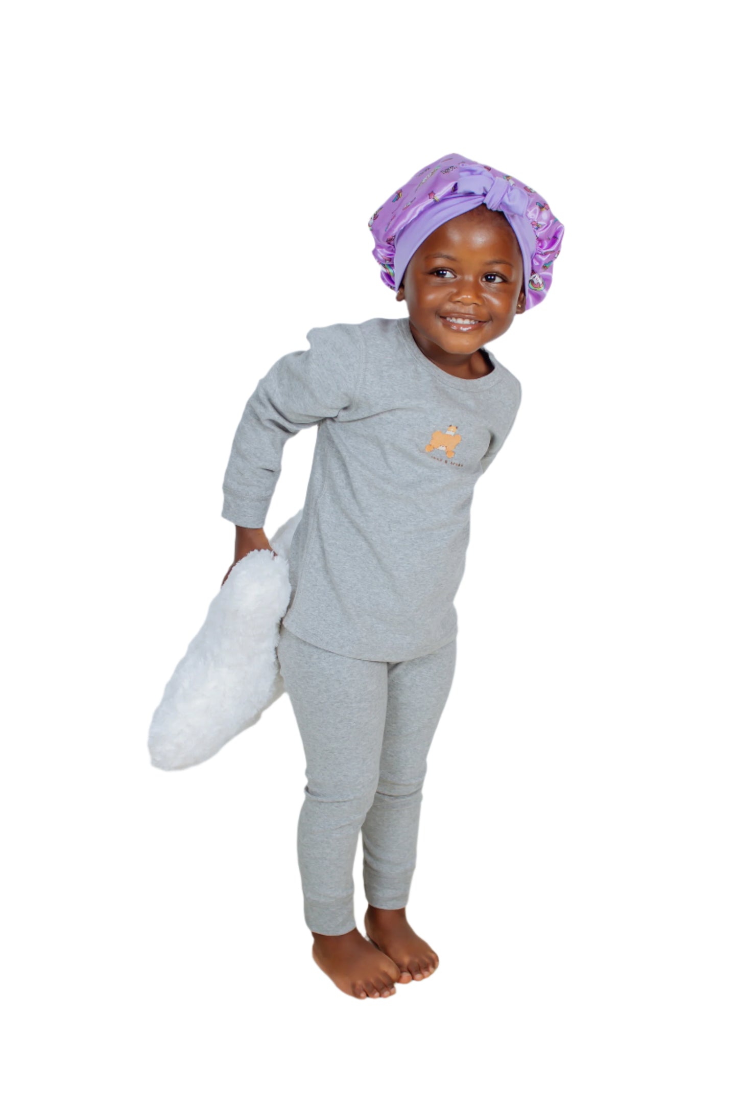 Grey Girls Pyjama Set