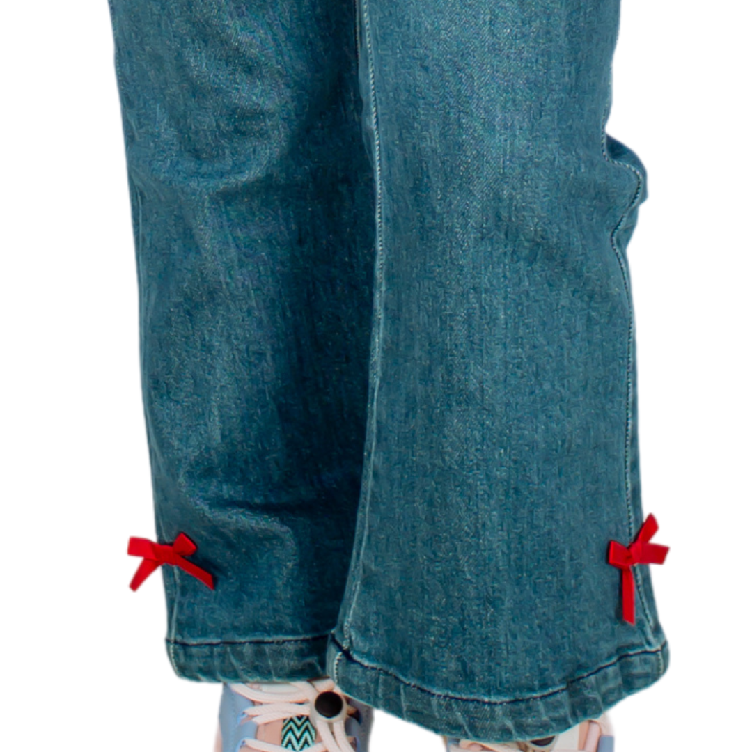 Girls Flared Denim Trouser