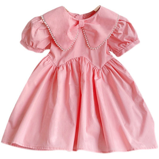 Girls' Vintage-inspired Pink Dress